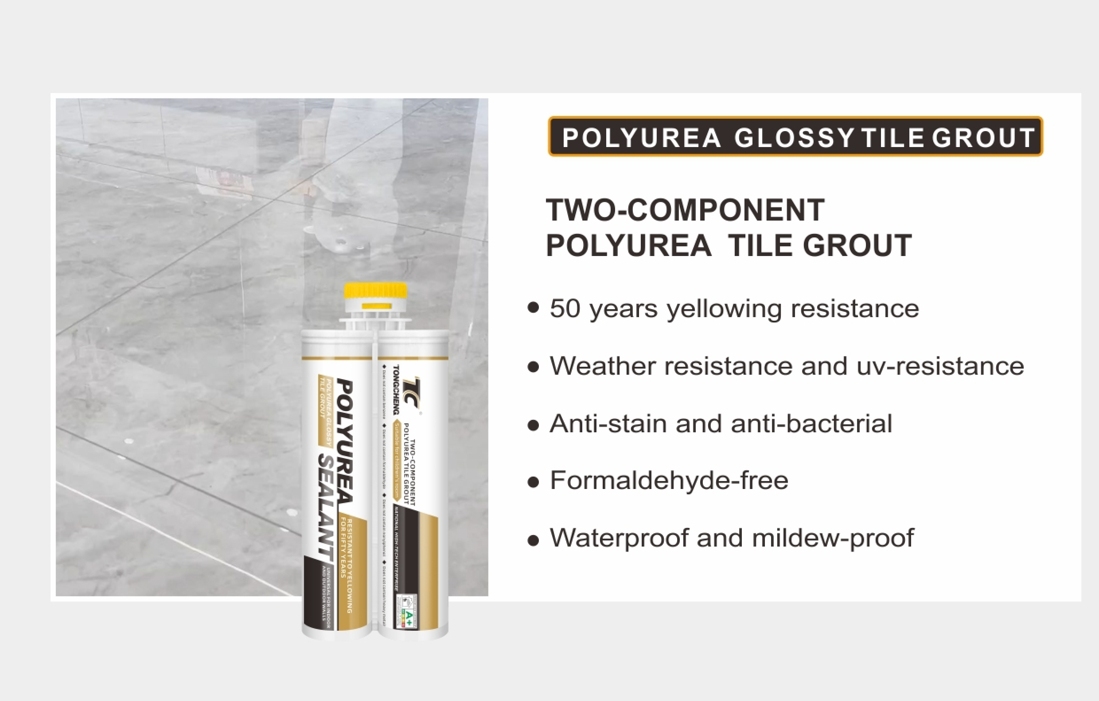 Polyurea Glossy Tile Grout
