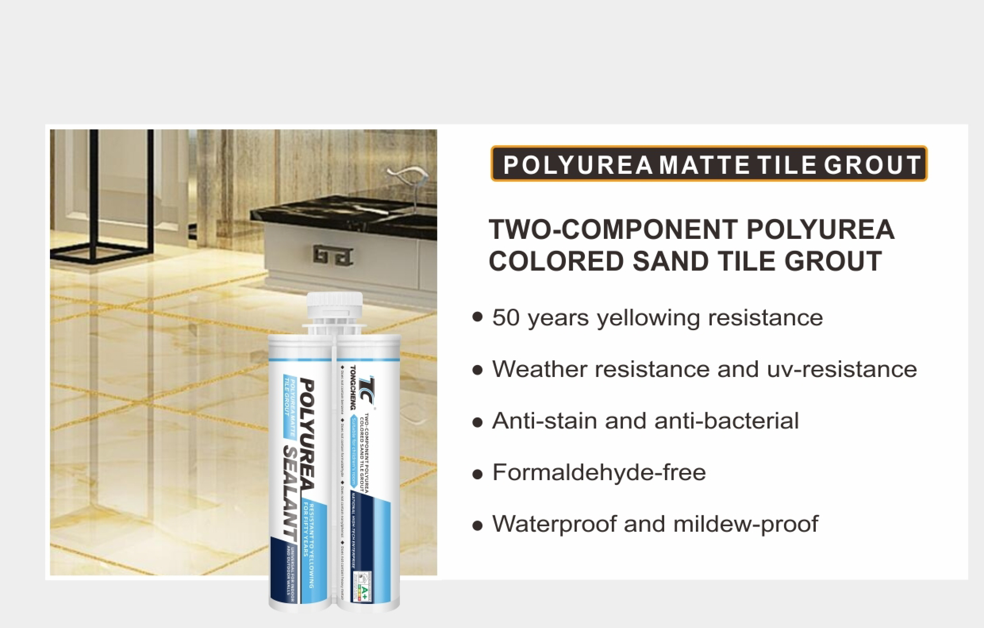 Polyurea Matte Tile Grout